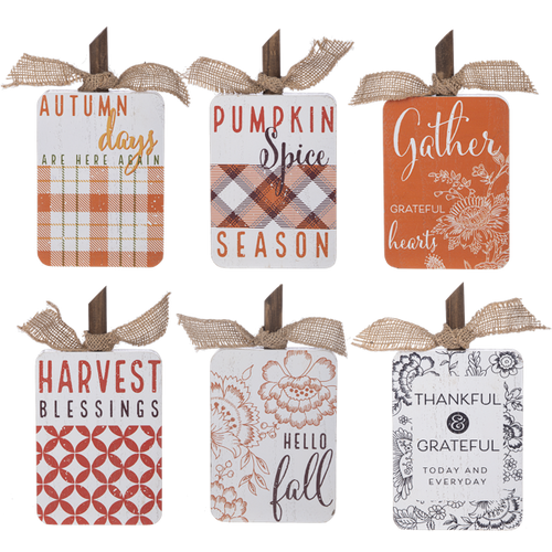 Fall Harvest Block Table Sitters