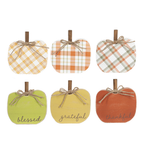 Load image into Gallery viewer, Wooden Pumpkin Shelf Sitters