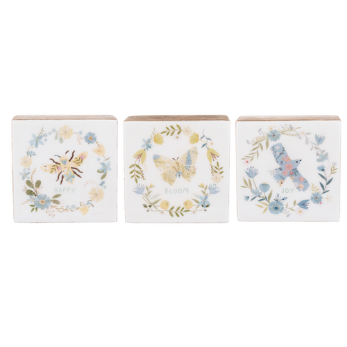Spring Cottage Wooden Shelf Sitters
