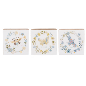 Spring Cottage Wooden Shelf Sitters