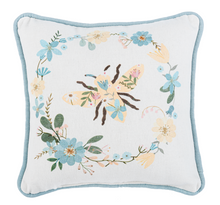 Load image into Gallery viewer, Ganz Blue Spring Pillow