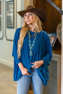 Connie Tunic Top - Dark Teal *Curvy*
