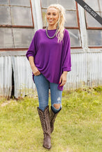 Load image into Gallery viewer, Connie Tunic Top - Regalia Purple *Curvy*