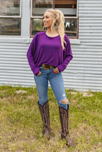 Load image into Gallery viewer, Jackie Oversized Top - Regalia Purple