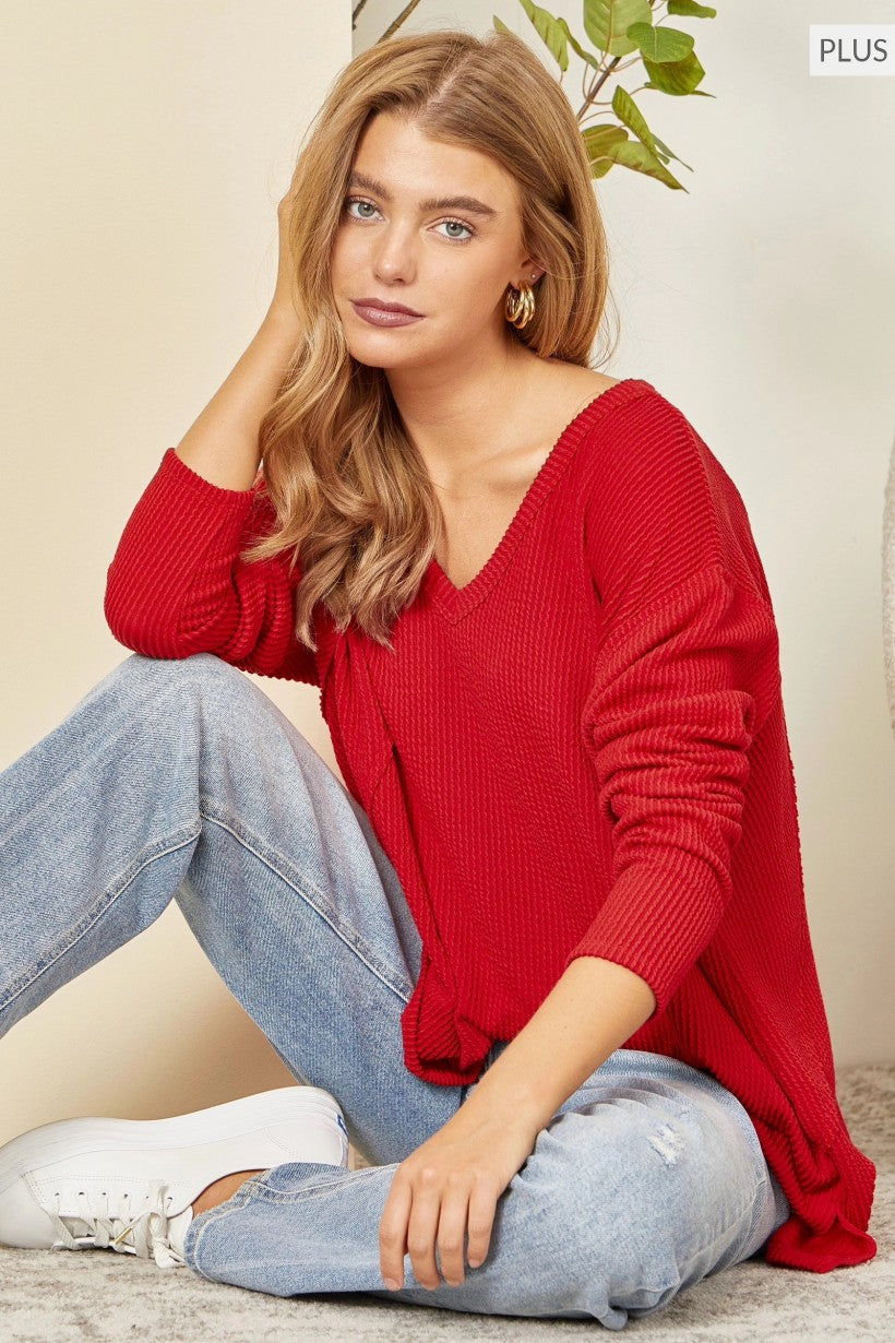 The Lily Top - Red *The Essentials Collection*