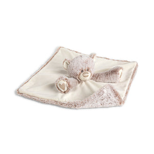Demdaco Teddy Rattle Blankie - Neutral