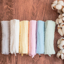 Load image into Gallery viewer, Multicolor Muslin Washcloth - 6 Pack
