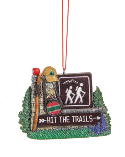 GANZ Hit The Trails Hiking Ornament