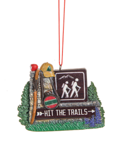 GANZ Hit The Trails Hiking Ornament