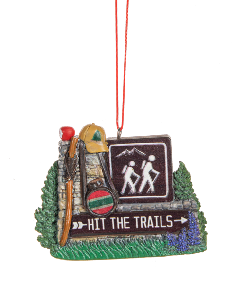 GANZ Hit The Trails Hiking Ornament