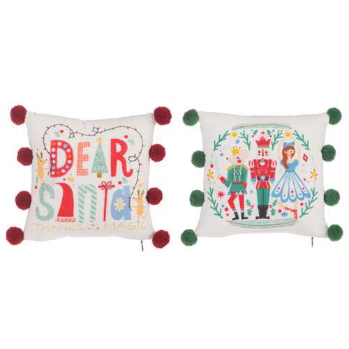 Ganz Whimsical Joyful Christmas Pillows