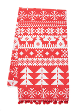 Load image into Gallery viewer, Ganz Scandi Holiday Tea Towel