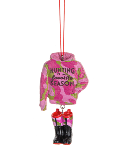 Ganz Pink Camo Hunting Season Ornament