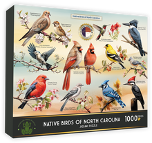 Load image into Gallery viewer, Native Birds of North Carolina Jigsaw Puzzle