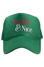 Load image into Gallery viewer, Naughty &amp; Nice Trucker Hat - Green