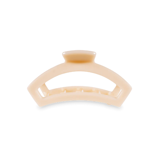 Small Teleties Open Hair Clip - Almond Beige