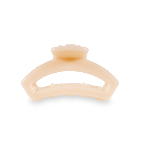 Tiny Teleties Open Hair Clip - Almond Beige