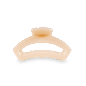 Tiny Teleties Open Hair Clip - Almond Beige