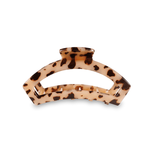 Small Teleties Open Hair Clip - Blonde Tortoise