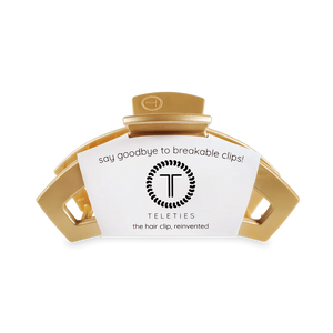 Medium Teleties Open Hair Clip - Champagne Toast