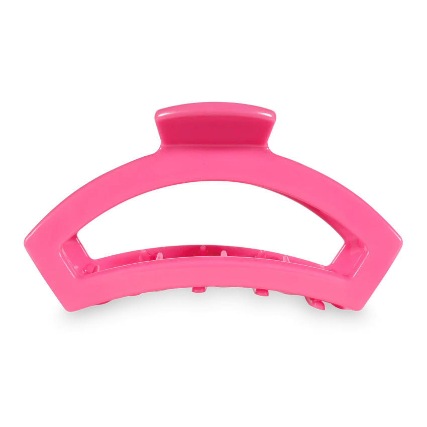 Large Teleties Open Hair Clip - Paradise Pink