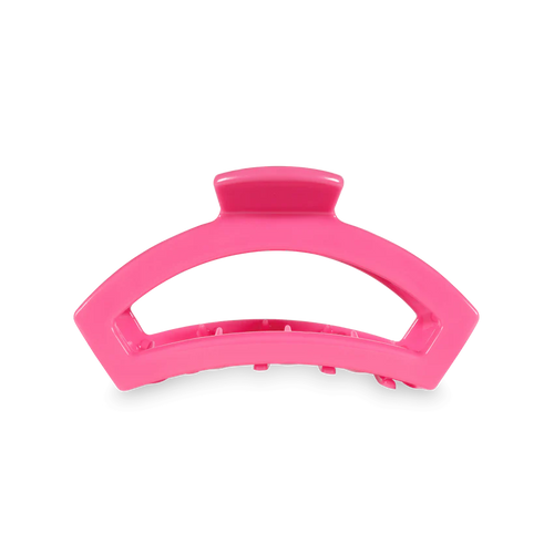 Small Teleties Open Hair Clip - Paradise Pink