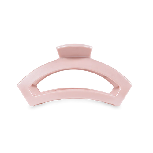 Medium Teleties Open Hair Clip - Pearly Pink