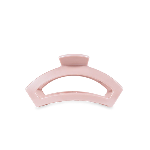 Tiny Teleties Open Hair Clip - Pearly Pink