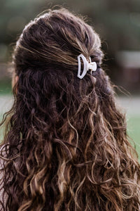 Tiny Teleties Open Hair Clip - Toasted