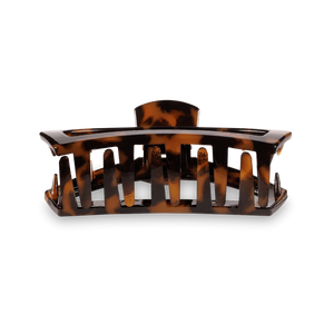 Small Teleties Open Hair Clip - Tortoise
