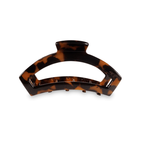 Small Teleties Open Hair Clip - Tortoise