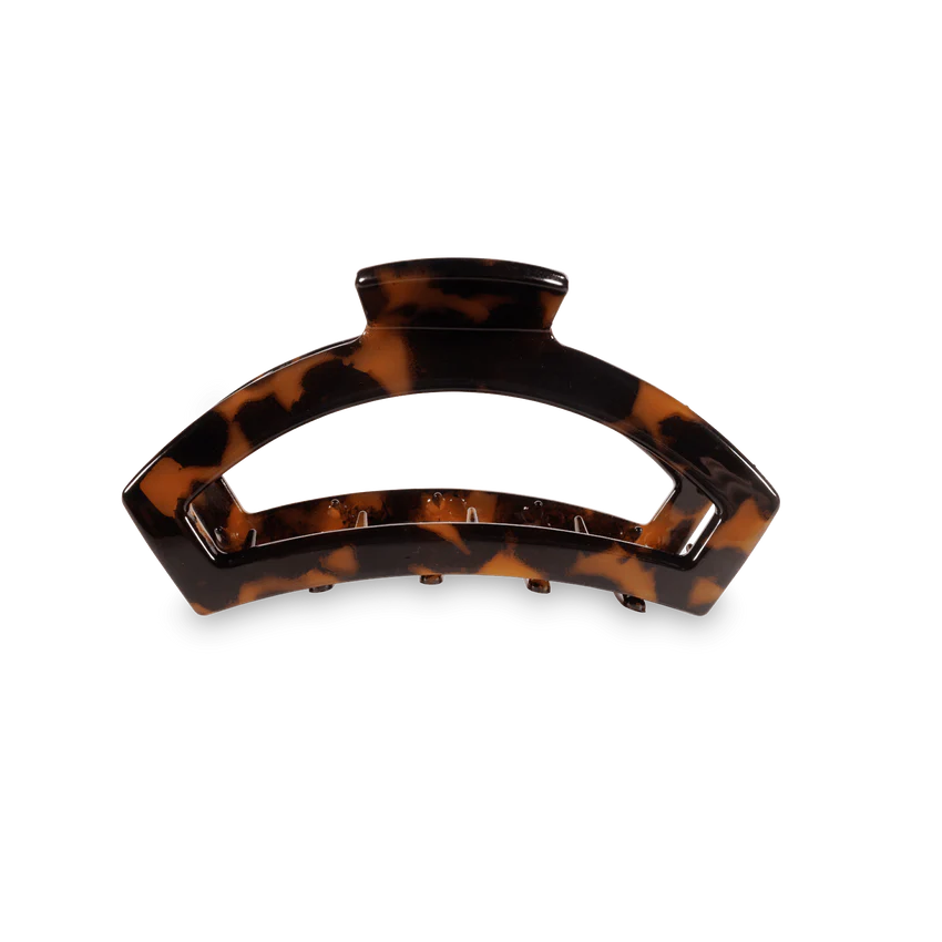 Small Teleties Open Hair Clip - Tortoise