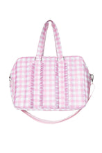 Load image into Gallery viewer, Light Pink Ruffle Weekender Bag