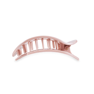 Medium Teleties Flat Round Hair Clip - Pearly Pink