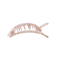 Load image into Gallery viewer, Large Teleties Flat Square Hair Clip - Laura Park Pine &amp; Pearl