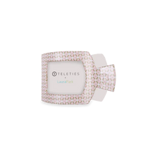 Load image into Gallery viewer, Small Teleties Flat Square Hair Clip - Laura Park Pine &amp; Pearl