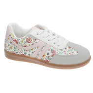Girl's Floral GREAT Sneakers - Light Pink
