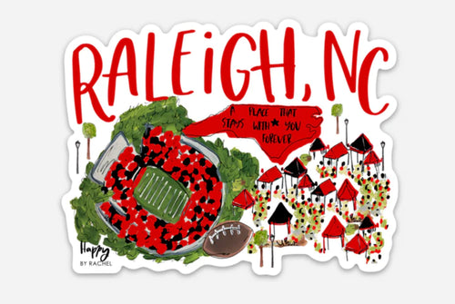 Raleigh College Town Sticker