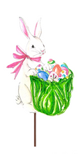 Load image into Gallery viewer, RTC Decorative Stake - Cabbage Bunnies