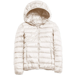 Southern Couture Packable Puffer Jacket - Ivory