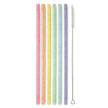 Load image into Gallery viewer, Swig Reusable Straw Set - Rainbow Glitter