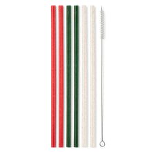 Load image into Gallery viewer, Swig Reusable Straw Set - Christmas Glitter