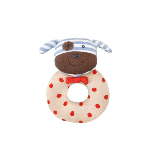 Apple Park Teething Rattle - Boxer Dog