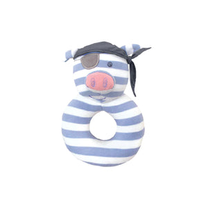 Apple Park Teething Rattle - Pirate Pig