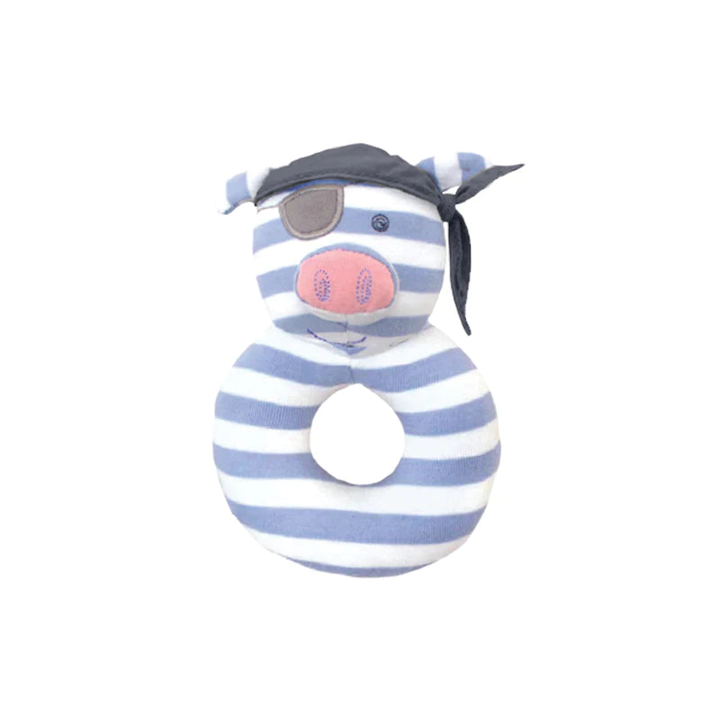 Apple Park Teething Rattle - Pirate Pig