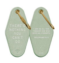 Load image into Gallery viewer, Bible Verse Keychain - There's Nothing You Can't Do