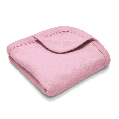 Apple Park Pointelle Baby Blanket - Pink
