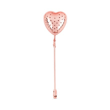 Load image into Gallery viewer, Pinky Up Heart Tea Infuser - Rose Gold