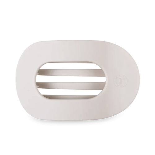 Large Teleties Flat Round Hair Clip - Toasted