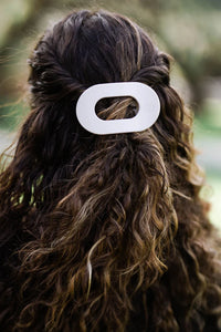 Medium Teleties Flat Round Hair Clip - Toasted